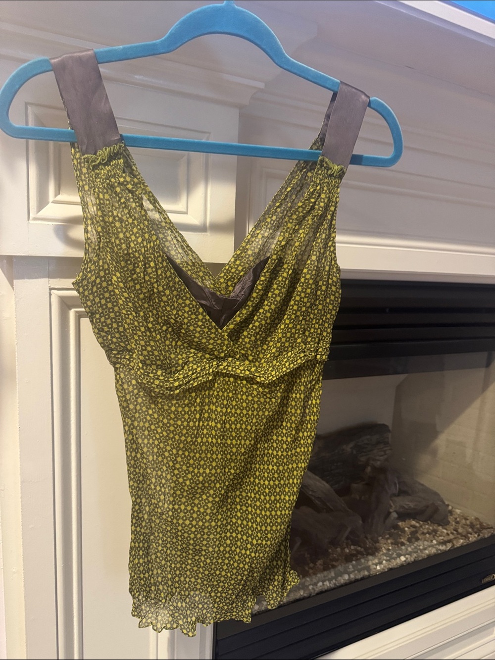 United Colors Of Benetton Yellow Floral Sleeveless Top